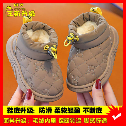 Children's Cotton Slippers Autumn and Winter Boys' Cartoon Dolphin Household Indoor Anti-Slip Slippers for Kids and Babies and Girls