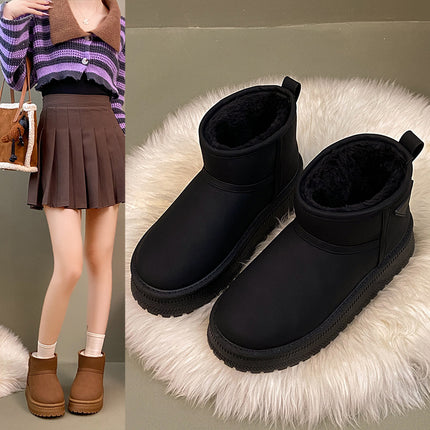 Factory Real Shot of 2025 New Snow Boots, Fleece-Lined and Thickened, Fast Shipping, Trendy Ins Winter Real Terry
