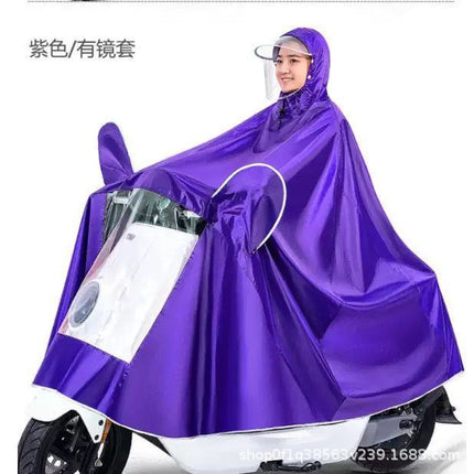 Morandi Electric Poncho Raincoat Anti-rainstorm Full-body Electric Motorcycle Single Extra-large Thickened Men's and Women's New Style