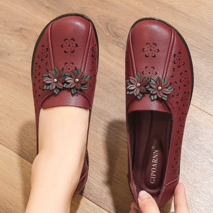 Mom's Shoes, Summer Sandals for Middle-Aged People That Don'T Tire Your Feet, Anti-Slip Soft-Soled Shoes for Middle-Aged and Elderly People, 2026 New Style Comfortable Women's Leather Shoes