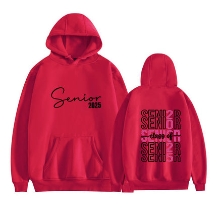 Amazon Aliexpress Export Fleece-Lined Drop Sleeve Hoodie with Letter Print on the Back Kangaroo Flap Pocket Pants Sweatshirt in Stock