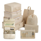 Rice white nine-piece set