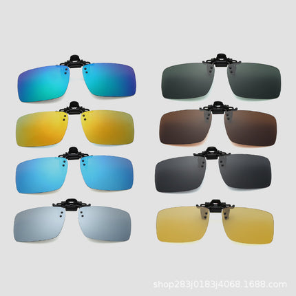 New Polarized Clip Myopia Sunglasses Fishing Driving Polarized Sunglasses for Men and Women Day and Night Clip Glasses