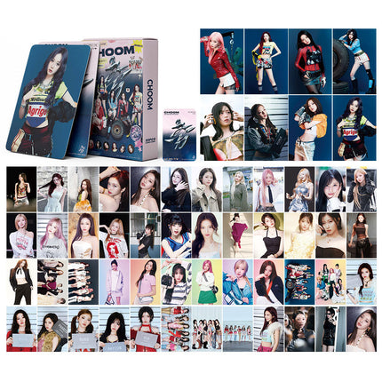 Korean Star 55 Boxed Small Cards Stray (g) I-Dle Ive Ateez Collection Lomo Cards Cross-Border