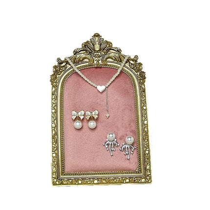 in stock new resin photo frame Nordic style cloth jewelry storage necklace earrings display stand shooting props wholesale