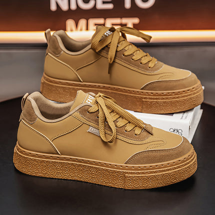 Men's Shoes Spring Waterproof White Shoes Non-slip Kitchen Work Shoes Men's Sports Board Shoes Restaurant Hotel Shoes