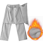 Side zipper front and rear covering cloth without velvet gray / M 80 to 50kg