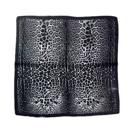Simulated Silk Printed Silk Scarf for Women, Korean Cashew Leopard Print Headscarf, Four-Season Scarf, Professional Scarf Wholesale