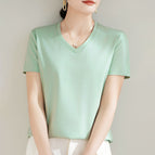 V-neck mint green / S