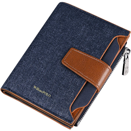 King Paul Wallet Men's Multi-functional Short Wallet Multi-card Coin Purse Men's Fashion Casual Wallet Men