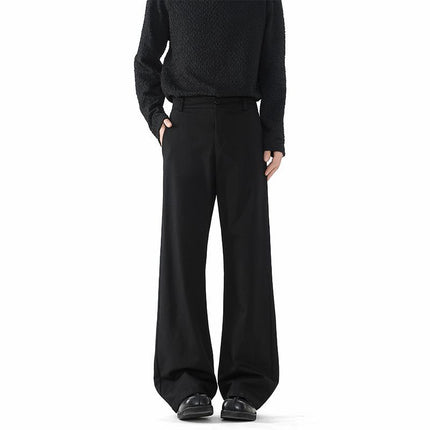 American-Style Cleanfit Black Flared Jeans for Men, Autumn and Winter New Trendy Brand, Stylish Versatile Slimming Floor-Length Pants