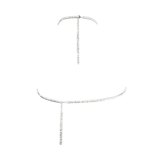 2025 Handmade Sling Colorful Gradient Mica Shell Splicing Iron Chain Cut Out Body Chain Island Swimming Pool Going Out to Sea