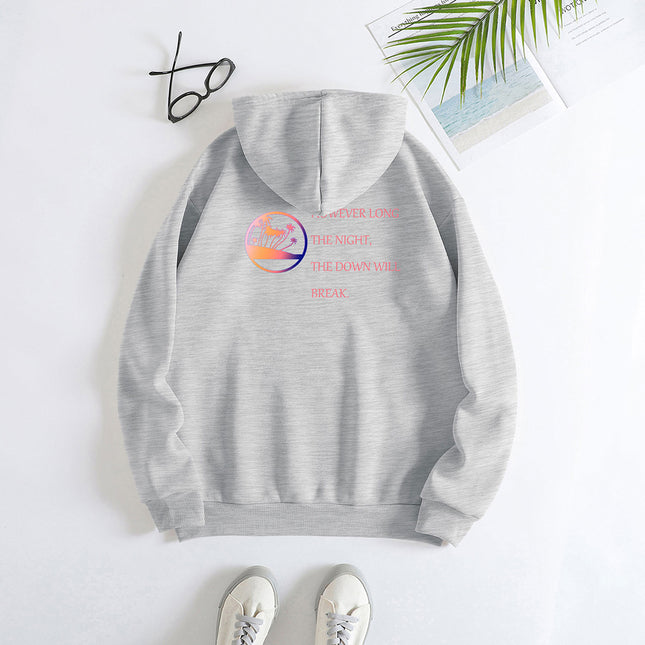 Fashion Joker Hoodie College Style Alphabet Print