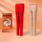 Trk666 bright red (single pack) winter velvet autumn pants women's camel hair pants / L