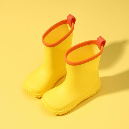 Cross-Border Kidsren's Rain Boots Cartoon Boys and Girls Pvc Environmentally Friendly Rain Boots Non-Slip Waterproof Shoes