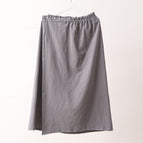 Cotton and linen gray bath skirt / M