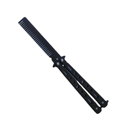 Factory Wholesale Unedged Metal Butterfly Practice Knife Csgo Game Training Hand Swing Knife American Butterfly Comb