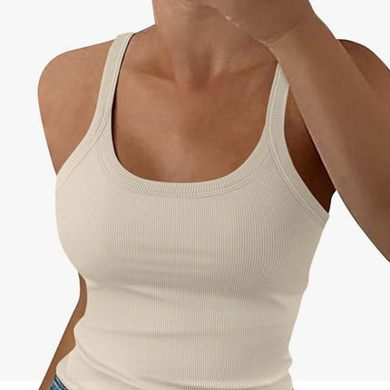 Cross-Border American Hot Girl Camisole Women's Summer Outer Wear Pullover Top with Sports Street European and American Style Women's Clothing