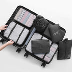 Black (seven-piece wash bag)