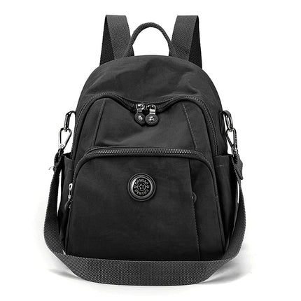 Lightweight waterproof nylon cloth bag large capacity student schoolbag fashion women's backpack trendy shopping travel bag