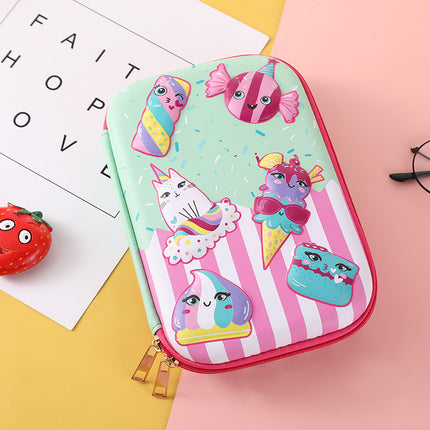 Eva Pencil Box 3D Stereo Large-Capacity Kidsren's Pencil Bag Multi-Functional Student Stationery Popular Pencil Box Waterproof