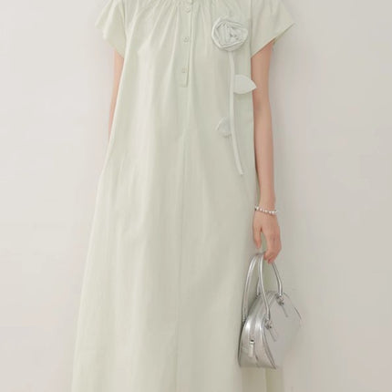 New Chinese Style National Style Exquisite Mint Mambo Green dress Women's Summer High-end Elegant Long Dress