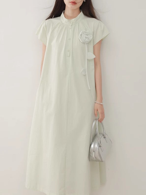 New Chinese Style National Style Exquisite Mint Mambo Green dress Women's Summer High-end Elegant Long Dress