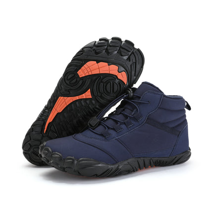 Cross-border New Outdoor Cotton Shoes Couple Non-slip Waterproof Snow Boots Fleece-lined Thickened Hiking Shoes Women's Hiking Camping Shoes