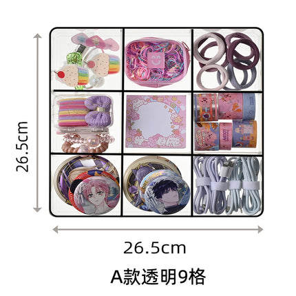Built-in Partition Telescopic Cosmetic Lipstick Classification Dressing Table Deep Cabinet Partition Dormitory Drawer Inner Partition Storage Box