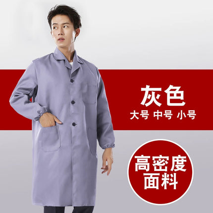 Blue coat overalls printing and handling labor protection clothing embroidery long sleeve dust-proof clothing tooling wholesale factory overalls printing