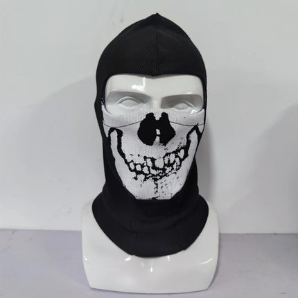 Cross-border manufacturers Halloween cs headgear call of duty personality ghost headgear windproof warm riding headgear mask