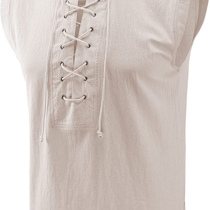2025 Amazon Wish New Men's Clothing Medieval Clothing Retro Men's Short Vest Halloween Costume