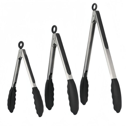 Cross-Border Silicone Clips, High Temperature Resistant Kitchen Anti-Scalding Barbecue Barbecue Clips, Food Clips, Household Stainless Steel Steak Clips