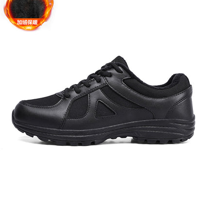 New Style Training Shoes for Men, Black Wear-Resistant Running Shoes, Physical Fitness Shoes, Large Size Training Fire Shoes, Liberation Shoes, Construction Site Rubber Shoes