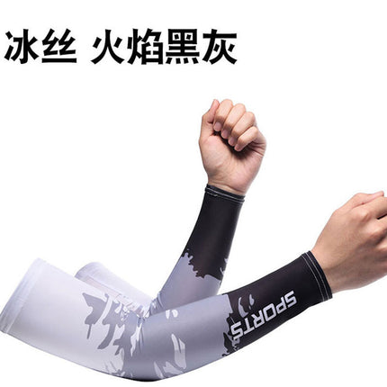 Sun protection oversleeve men's and women's summer Thin Ice Silk outdoor sports UV protection arm cover outdoor riding driver