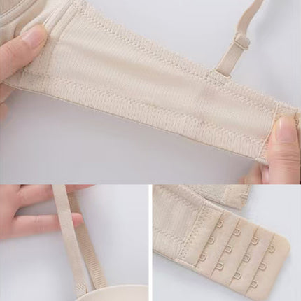 in stock sexy underwear women's half cup smooth seamless bra with steel ring small chest gathered strapless underwear bra