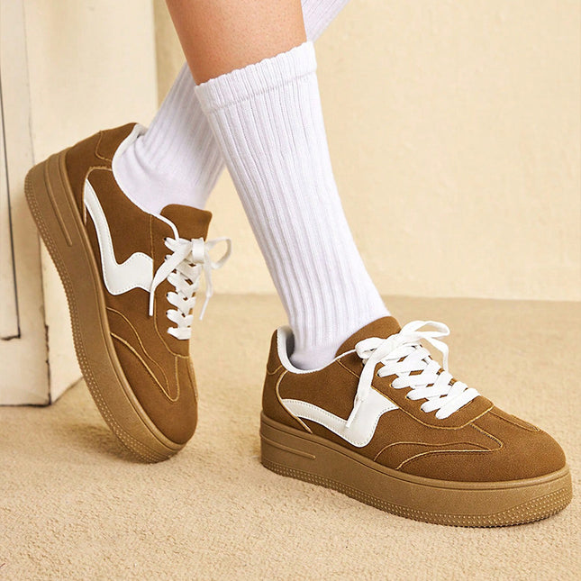 Spring and Summer New White Shoes Women's Leather All-match Sports Casual Women's Shoes Student Lace-up Non-slip Leopard Print Fashion Sneakers