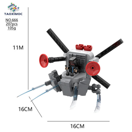 Cross-border moc building blocks toilet Man vs monitor man Skibidi toilet game peripheral hand-made educational toys
