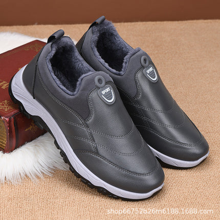 Cotton boots winter new foreign trade cotton shoes a generation of thick plush casual warm snow boots men's factory wholesale