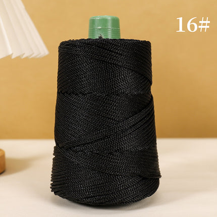 Lightweight Ice Silk Thread for Weaving Hats, Ice Linen Thread for Hand Knitting DIY Crochet Bags, Cushions, Blankets, Hollow Shiny Thick Yarn