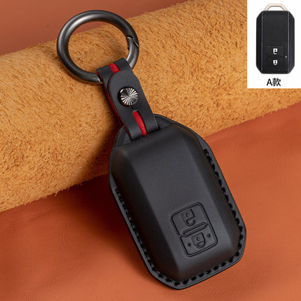 Suitable for Suzuki SUZUKI XL7 first layer cowhide key case solio Muni hustler leather ertiga