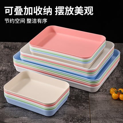 Commercial Deepening Tray Rectangular Kindergarten Plastic Storage Tray for Hot Pot Food Preparation Tray with Marinated Flavor Marinated Dishes Display Tray