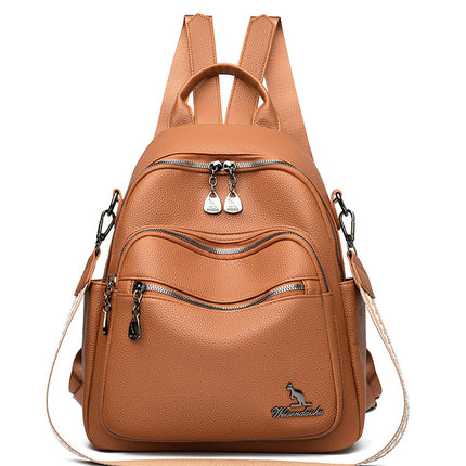 2025 new ladies backpack large capacity travel bag simple travel casual bag all-match commuter bag foreign trade