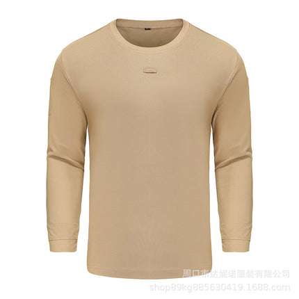 Special Forces Tactical T-shirt Long-sleeved Army Fan T-shirt Round Neck Loose Elastic Spring and Autumn T-shirt Training Quick-drying Long-sleeved Men