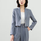 Single piece gray suit / S