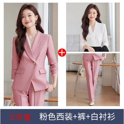 Suit suit Women's Autumn and Winter New Business Suit Jacket Medical Beauty Store Manager Broadcasting Workplace Interview Teacher's Tooling