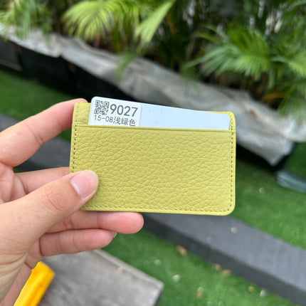 Cross-Border Foreign Trade New Genuine Leather Multi-Ring Binder Mirror Window Small Card Holder First Layer Cowhide Card Bag Document Storage Card Album Card Holder