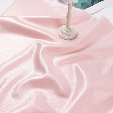 Solid color yarn-dyed sapphire green glossy glass Silk linen satin fabric Chinese style dress fabric