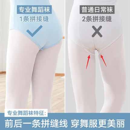 Dance Socks Kidsren's Summer Thin Pantyhose Velvet Girls' Pantyhose Professional Tight Ballet Dance Socks Plus Size