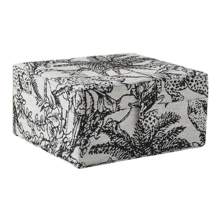 Double-Layer Portable Jewelry Box Jacquard French Retro Jewelry Box Necklace Watch Birthday Gift Jewelry Storage Box
